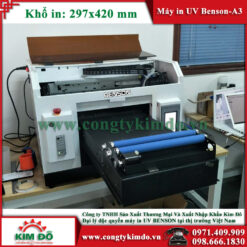 Máy in UV Benson A3TR in tròn