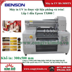 Máy in UV BS-3050TX in trục tròn